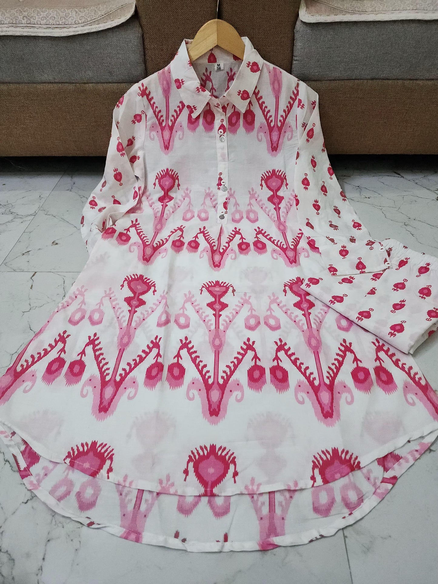 New Latest Beautiful Premium Cotton Co-Ord Set.
