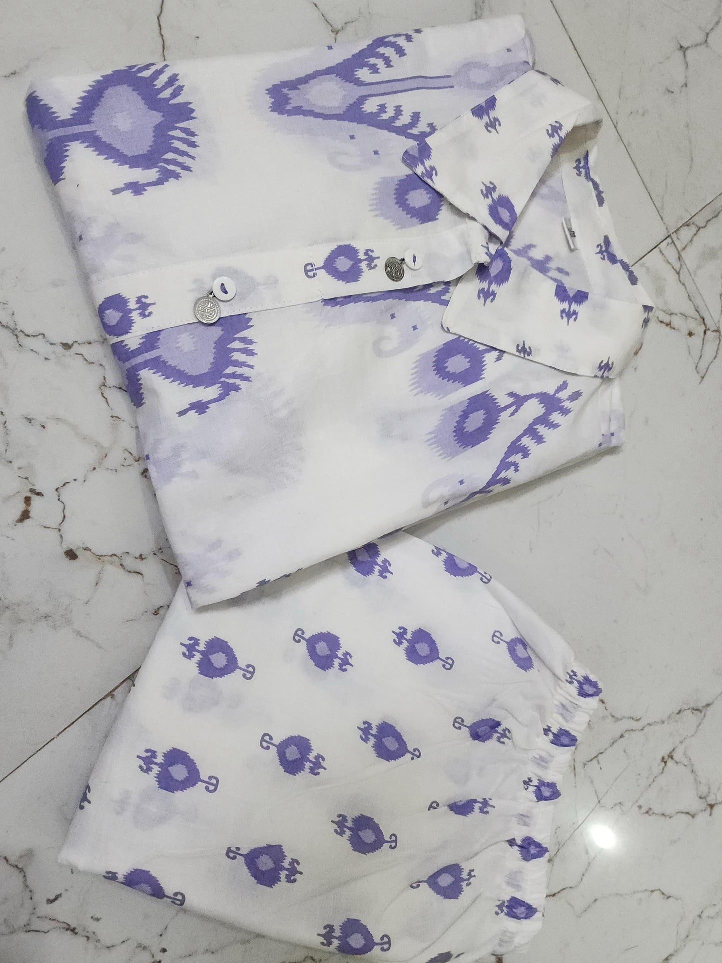 New Latest Beautiful Premium Cotton Co-Ord Set.