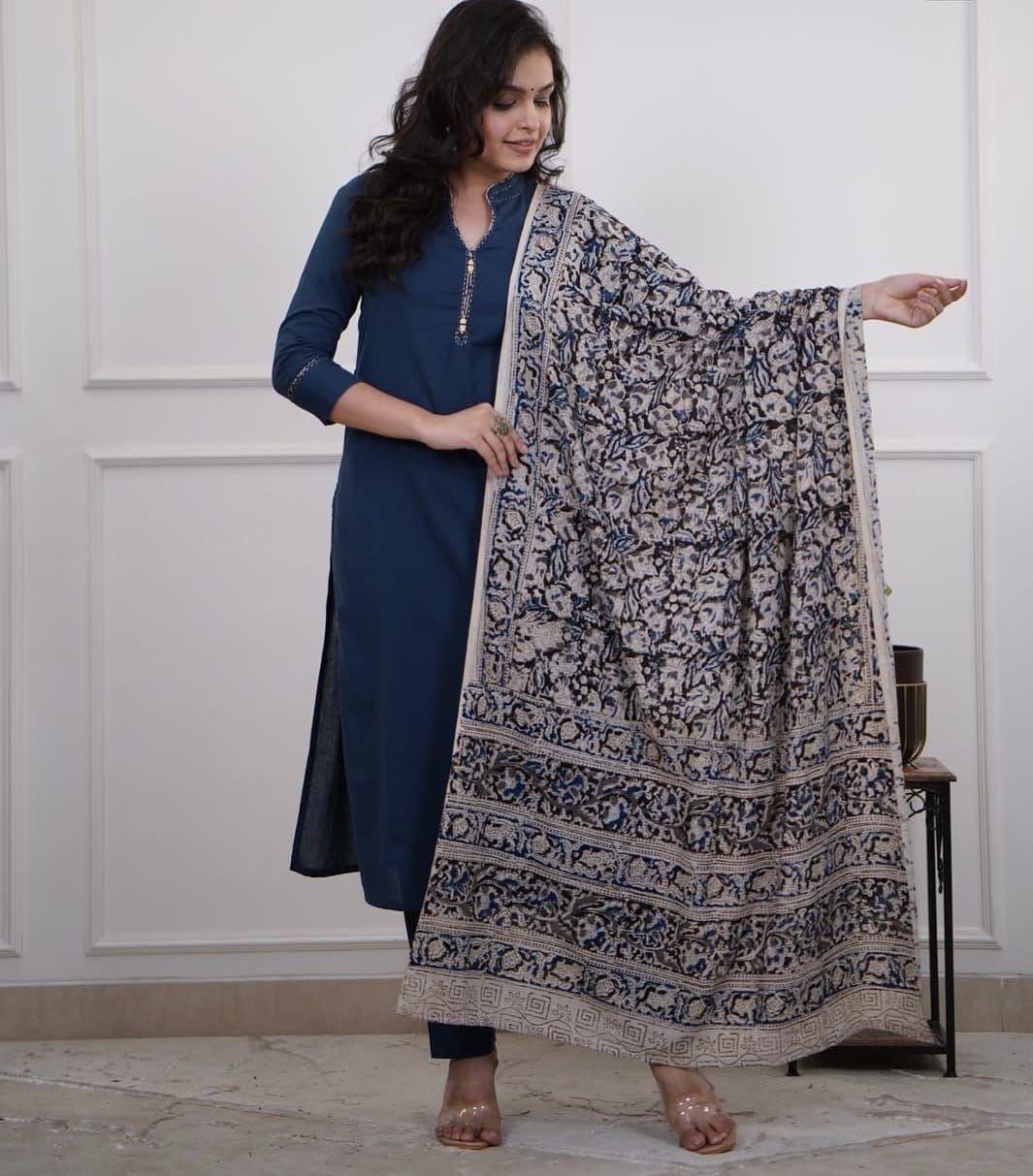 Premium Cotton Kurti, Pant Dupatta Sets.