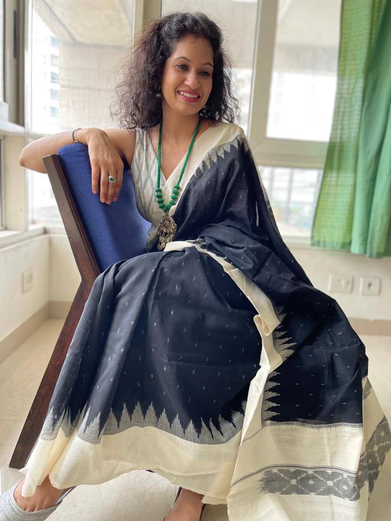 Digital Print Linen Saree