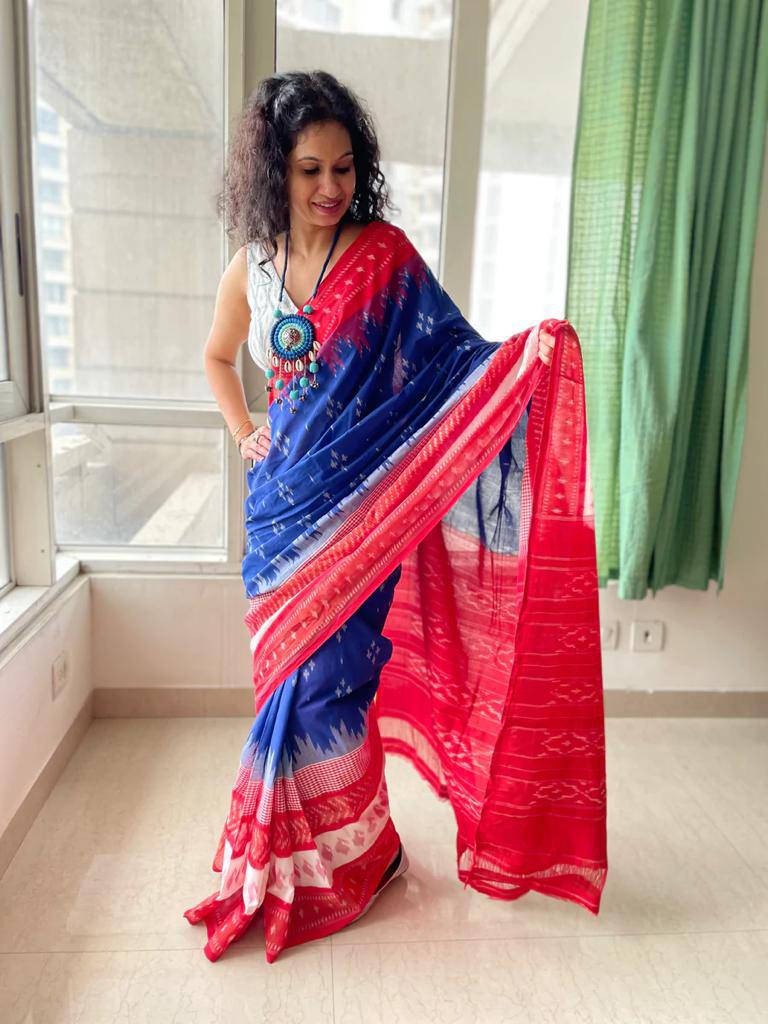 Digital Print Linen Saree