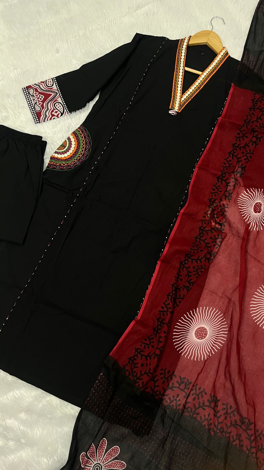 Effortless Elegance with Intricate Embroidery