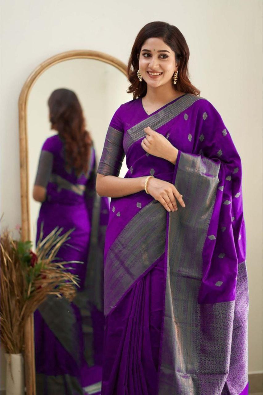 Lichi Silk Saree in Multiple Royal Shades.