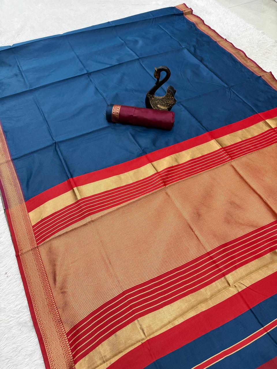 Lichi Silk Breathable Organic Banarasi Saree
