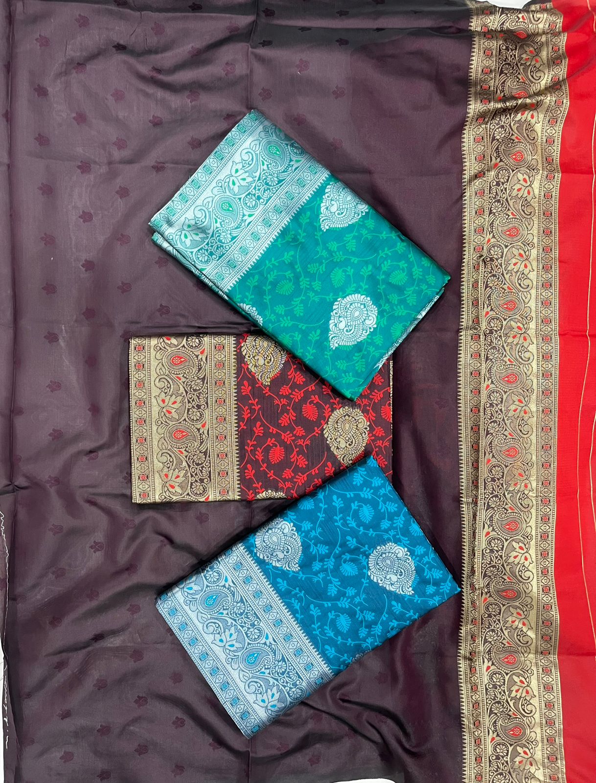 Emerald Green Banarasi Silk Saree
