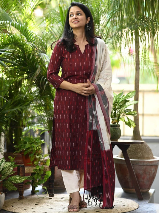 PREMIUM KURTI COLLECTION WITH HANDLOOM LINEN DUPATTA