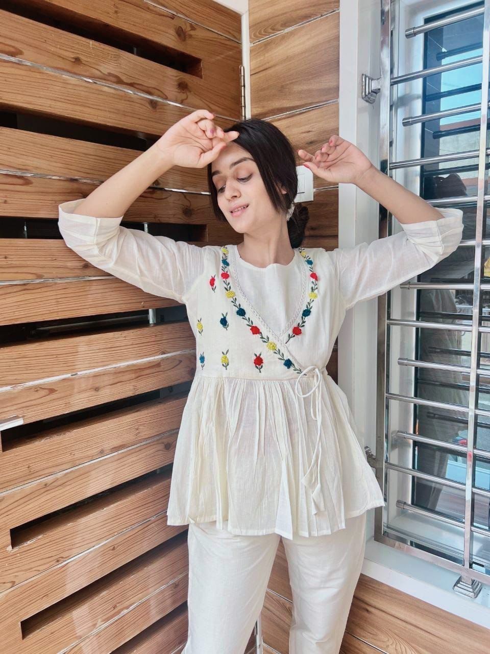 PURE COTTON FLEX ORIGINAL AARI WORK CO-ORD SET