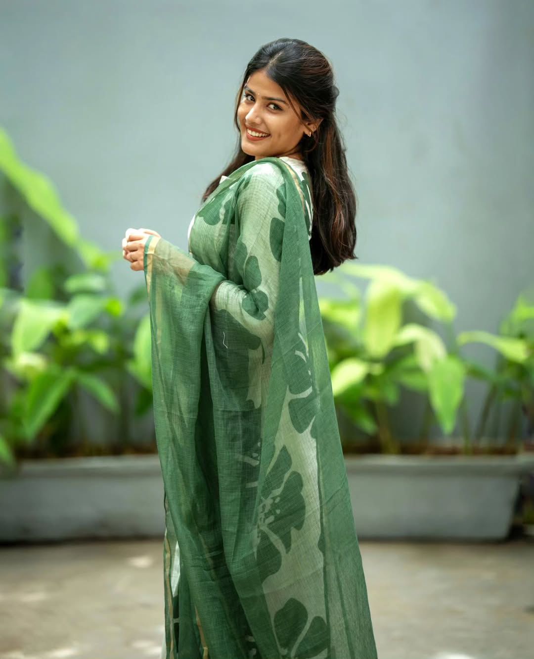 Printed Anarkali Kurti Set with Pant & Kotadoriya Dupatta