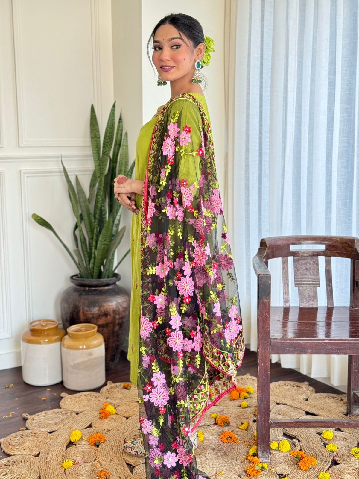 Premium Semi Party Wear Kurti Set
