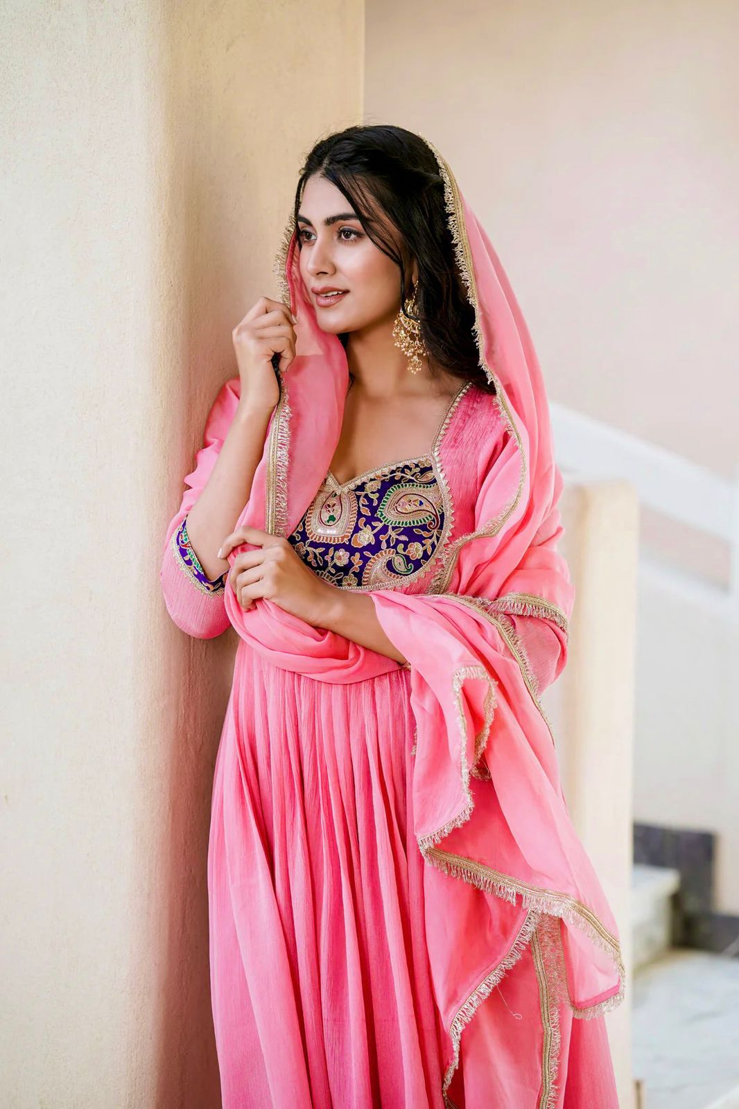 Party Wear Kurti Set - Pretty in Pink