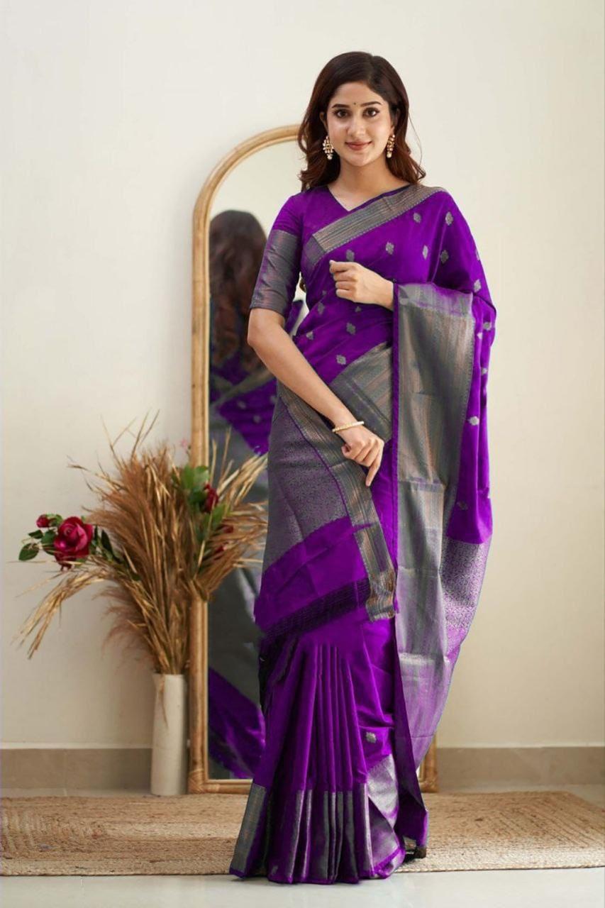 Lichi Silk Saree in Multiple Royal Shades.