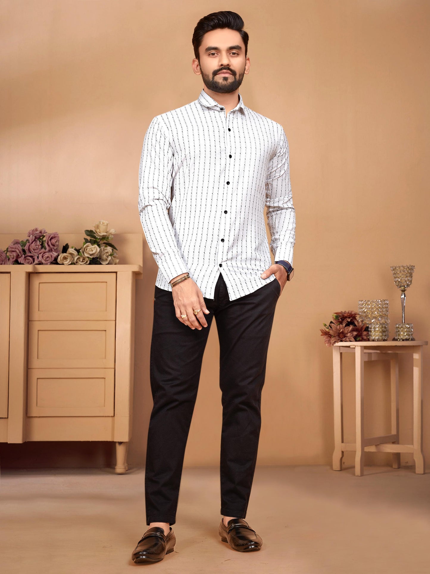 Pure Cotton Couple Combo Set - White & Black Variants.
