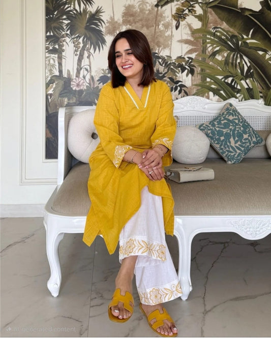 Elegant Sunshine Kurti Set