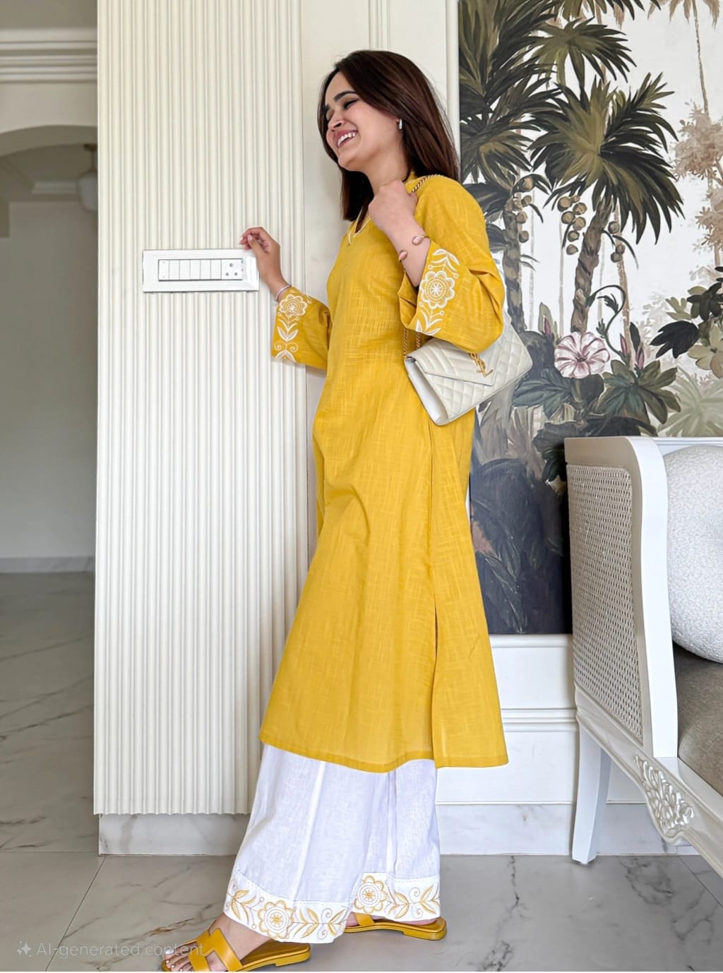 Elegant Sunshine Kurti Set