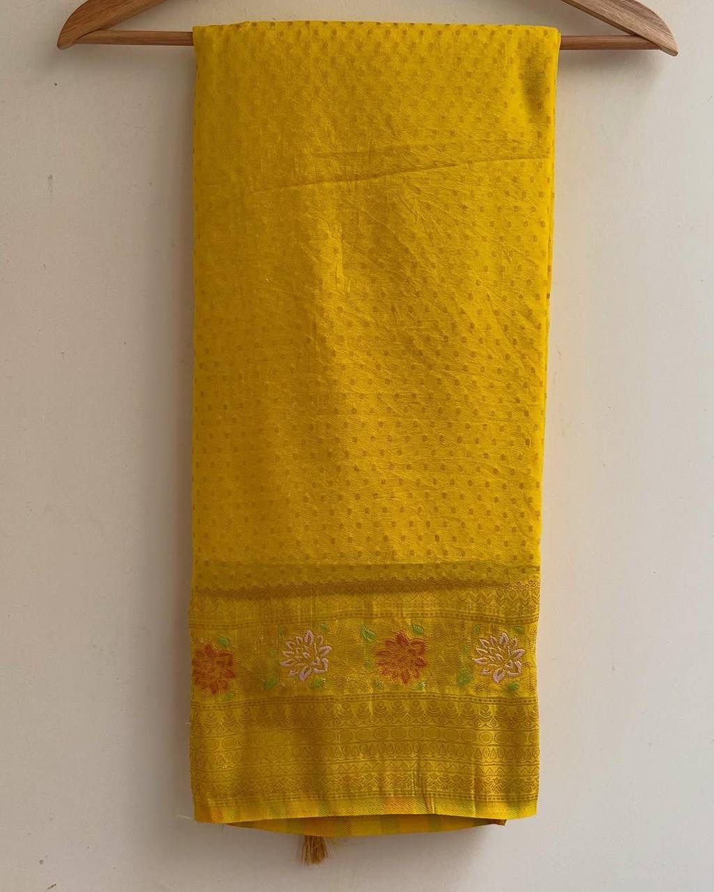 Hand-Dyed Georgette Saree.
