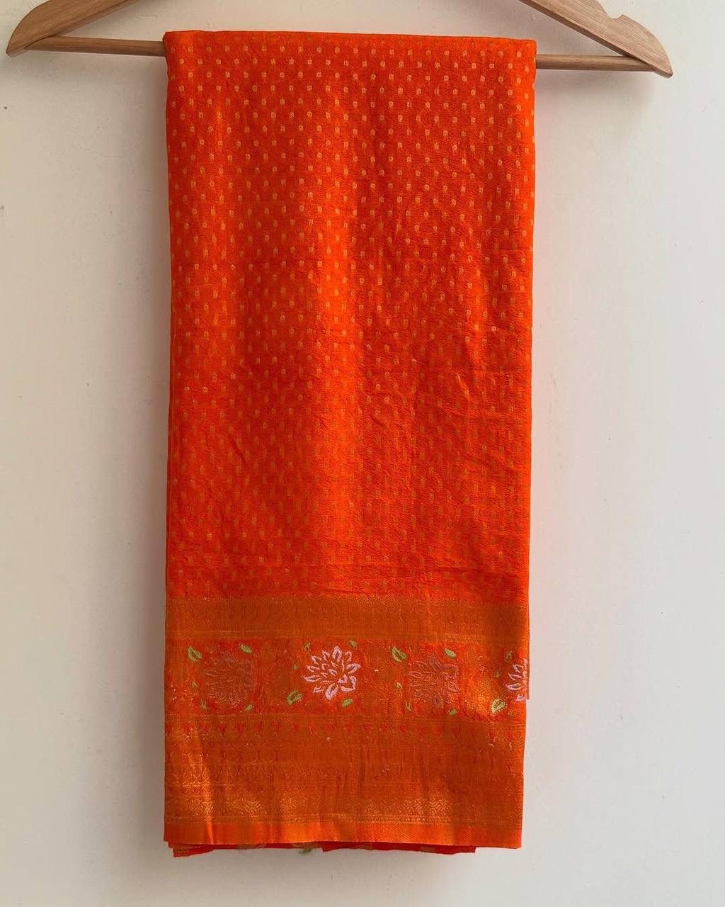 Hand-Dyed Georgette Saree.