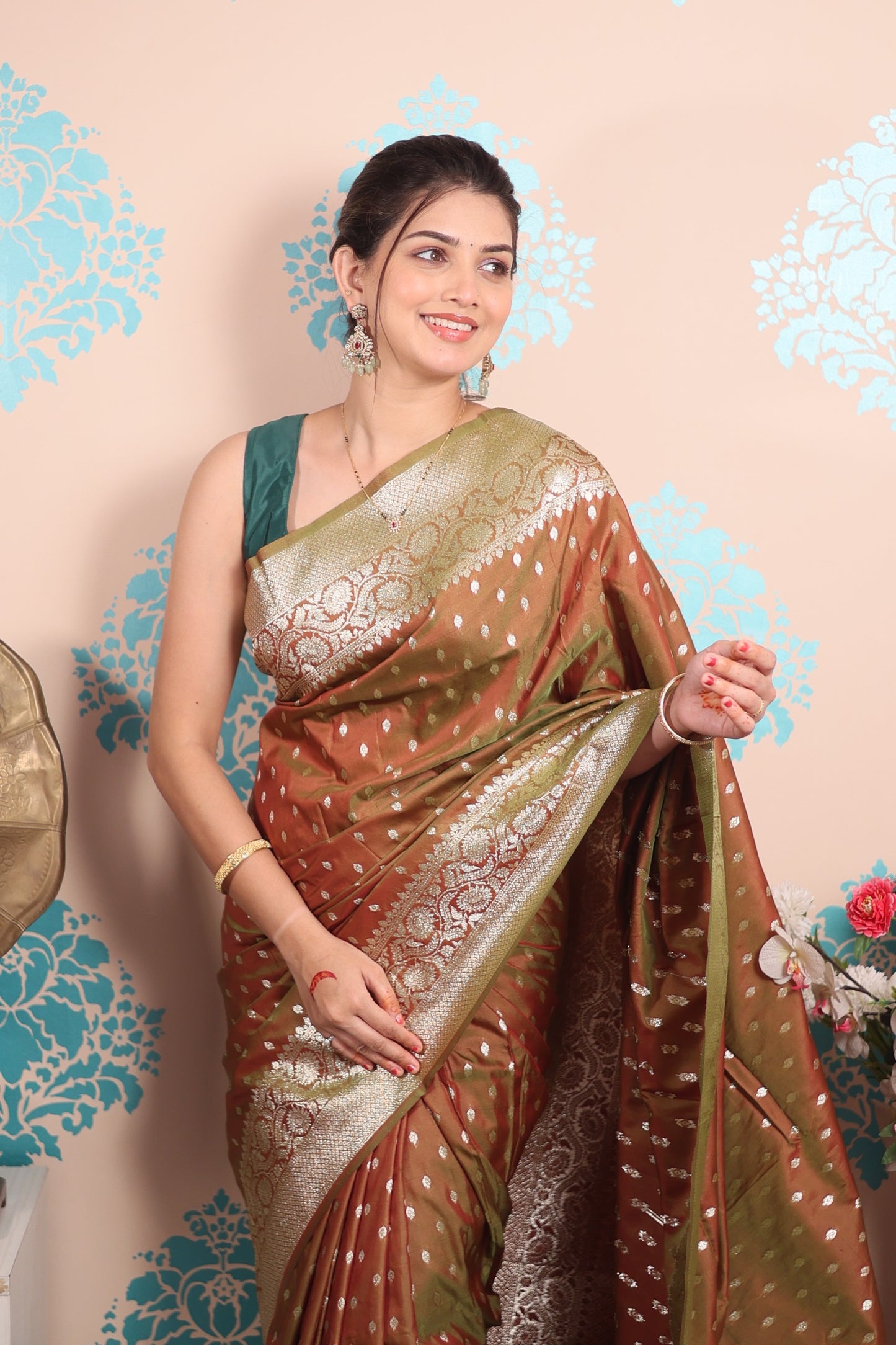 Banarasi Silk Saree Collection – with Golden Zari Work.