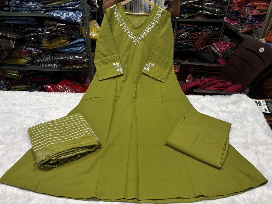 FESTIVAL SPECIAL ORIGINAL DESIGNER ANARKALI SUIT SET.