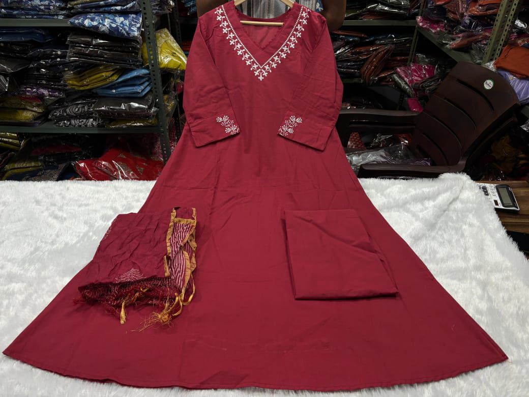 FESTIVAL SPECIAL ORIGINAL DESIGNER ANARKALI SUIT SET.